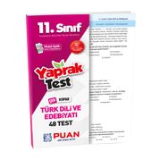 11. Sınıf Türk Dili Ve Edebiyatı Akıllı-Test Puan Yayınları