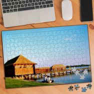 1102 Subotica Ahşap Evler Göl Kenarı 240 Parça Puzzle Yapboz