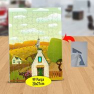 1110875 Küçük Kasabada Evler 99 Parça Puzzle Yapboz Tablo