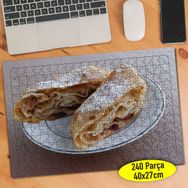 1184 Viyana Usulü Strudel Turta Yiyecek 240 Parça Puzzle Yapboz