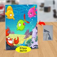 1196320 Neşeli Deniz Canlıları 99 Parça Puzzle Yapboz Tablo