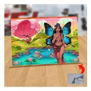 1196666 Kelebek Kanatlı Kız 99 Parça Puzzle Yapboz Tablo