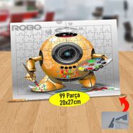 1253 Resim Yapan Ressam Robot 99 Parça Puzzle Yapboz Tablo