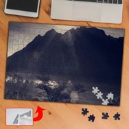 1254 Dağlar Ardındaki Güneş 240 Parça Puzzle Yapboz Tablo