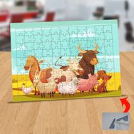 128410967 Neşeli Çiftlik Hayvanları 99 Parça Puzzle Yapboz Tablo