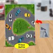12849781 Arabalarla Yarış Pisti 99 Parça Puzzle Yapboz Tablo