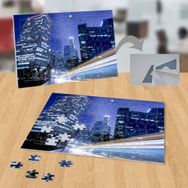 12957277 Şehir Caddesi Işık Hızı Binalar 99 Parça Puzzle Yapboz Tablo