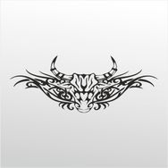 130 cm Boğa Deseni Folyo Sticker