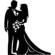 130 cm Gelin Damat Folyo Sticker