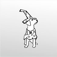 130 cm Tatlı Köpek Folyo Sticker