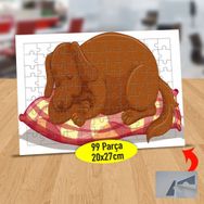 130818403 Minderde Uyuyan Köpek 99 Parça Puzzle Yapboz Tablo