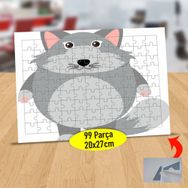130821854 Tombul Sevimli Tilki 99 Parça Puzzle Yapboz Tablo