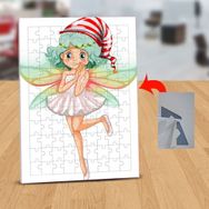 130825133 Şapkalı Sevimli Peri 99 Parça Puzzle Yapboz Tablo