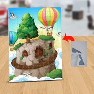 1311131 Gökyüzündeki Yaşam Balonlar 99 Parça Puzzle Yapboz Tablo