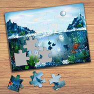 13275 Deniz Altı Canlıları Çocuklara Özel Puzzle Yapboz Tablo