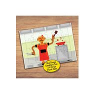 134PZ Yemek Yapan Robot Çocuklara Özel Puzzle Yapboz Tablo