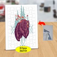 14412762 Hırçın Orman Ayısı 99 Parça Puzzle Yapboz Tablo