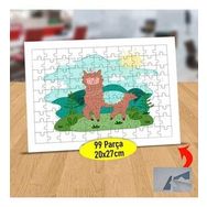 147868202 Güzel Havada Gülen Lama 99 Parça Puzzle Yapboz Tablo