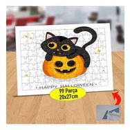 147935319 Hallowen Siyah Bebek Kedi 99 Parça Puzzle Yapboz Tablo