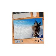 148 Karlı Düz Arazi Doğa Manzarası 240 Parça Puzzle Yapboz Tablo