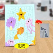 148121981 Pırıltılı Deniz Canlıları 99 Parça Puzzle Yapboz Tablo