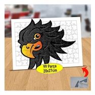 14820 Siyah Tüylü Şahin Kuş Türü 99 Parça Puzzle Yapboz Tablo