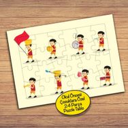 149PZ Çocuk Müzik Takımı Çocuklara Özel Puzzle Yapboz Tablo