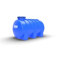 1500 Litre Polietilen Yatay Su Deposu - Mavi
