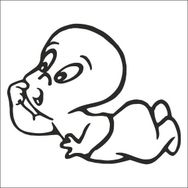 160 cm Casper Folyo Sticker