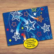 17299 Yıldız Kaymaları Çocuklara Özel Puzzle Yapboz Tablo