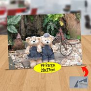 173 Bay Ve Bayan Sevimli Ayıcık 99 Parça Puzzle Yapboz Tablo
