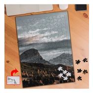 17322 Bulutlu Gökyüzü Dağ Gün Batımı 240 Parça Puzzle Yapboz Tablo