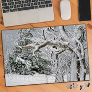1819926 Karlı Ağaç Dalları 240 Parça Puzzle Yapboz