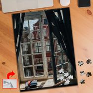 182 İtalya Pencere Manzara 240 Parça Puzzle Yapboz Tablo