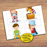 184PZ Oyun Arkadaşları Çocuklara Özel Puzzle Yapboz Tablo