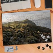 185 Kuşbakışı Orman Deniz Manzarası 240 Parça Puzzle Yapboz Tablo