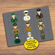 18PZ Meslekleri Tanıyalım Çocuklara Özel Puzzle Yapboz Tablo