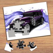 19221 Nostalji Klasik Araba Çocuklara Özel Puzzle Yapboz Tablo