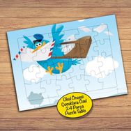 19246 Postacı Kuş Çocuklara Özel Puzzle Yapboz Tablo