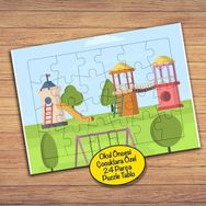 192PZ Oyun Ve Eğlence Parkı Çocuklara Özel Puzzle Yapboz Tablo