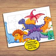 19390 Yavru Ejderha Ve Dinazorlar Çocuklara Özel Puzzle Yapboz Tablo