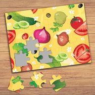 19539 Sebzeleri Tanıyalım Çocuklara Özel Puzzle Yapboz Tablo