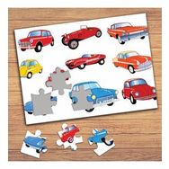 19605 Klasik Nostalji Arabalar Çocuklara Özel Puzzle Yapboz Tablo