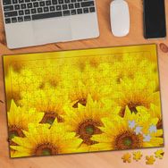 19706417 Çoklu Sarı Çiçekler Peyzaj 240 Parça Puzzle Yapboz