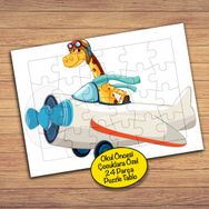 1993 Pilot Zürafa Hayvan Çocuklara Özel Puzzle Yapboz Tablo