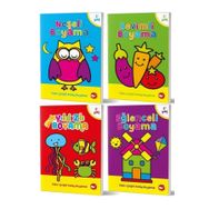 2 - 4 Yaş Boyama Kitapları Seti - 4 Kitap Takım - Beyaz Balina Yayınları