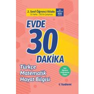 2. Sınıf Evde 30 Dakika Öğrenci Kitabı-Tudem Yayınları