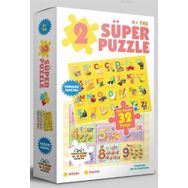 2 Süper Puzzle - Alfabe - Sayılar - 0-6 Yaş Yayınları