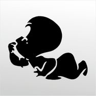 20 cm Casper Folyo Sticker