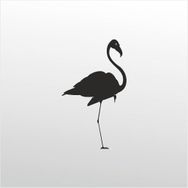 20 cm Flamingo Folyo Sticker
